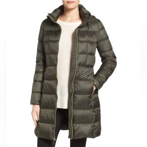 Michael Kors Packable Down Fill Jacket Long SZ XL Green Tea